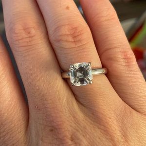 QVC Diamonique Asscher Solitaire